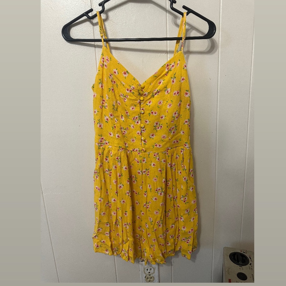 One Clothing Los Angeles yellow floral romper.